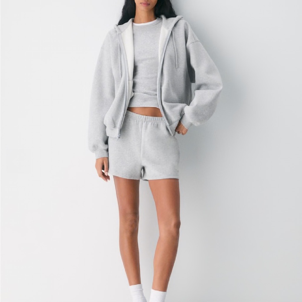 Aritzia Cozy Sweatfleece Perfect Hi-Rise Mini Short